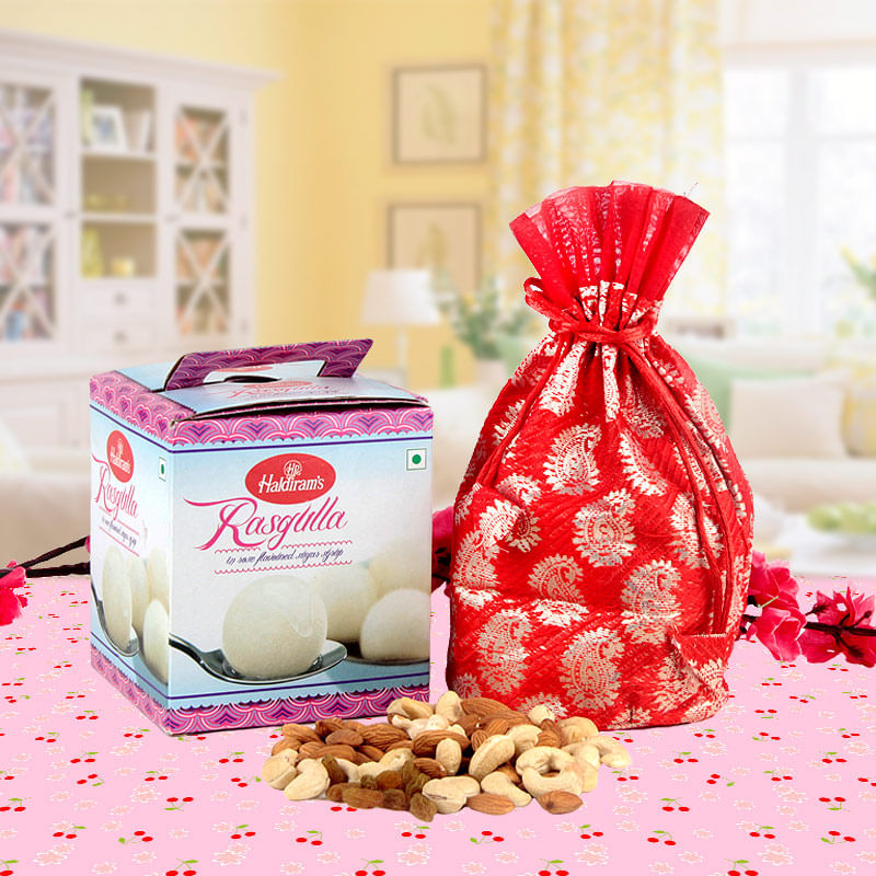 Crunchy Sweetness - Rasgullas, Dry Fruits Crunchy Sweetness - Rasgullas, Dry Fruits